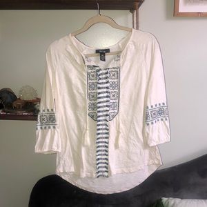 Boho peasant top